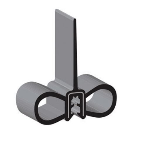 Clean Seal - Blk  Double Bulb & Single Wiper Clp - ML-6705-50