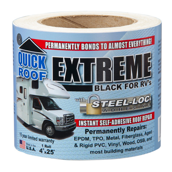 Cofair Prod - 4'x25' Quick Roof Extreme - Black - B-UBE425