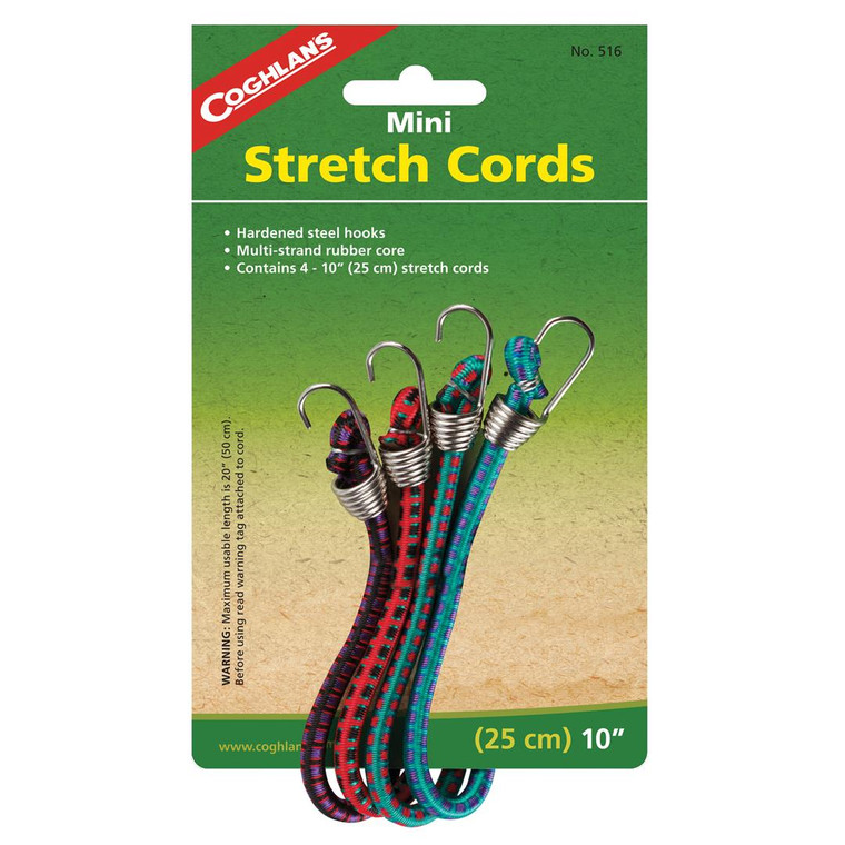 Coghlan's - 4pk 10' Mini Stretch Cord - 516
