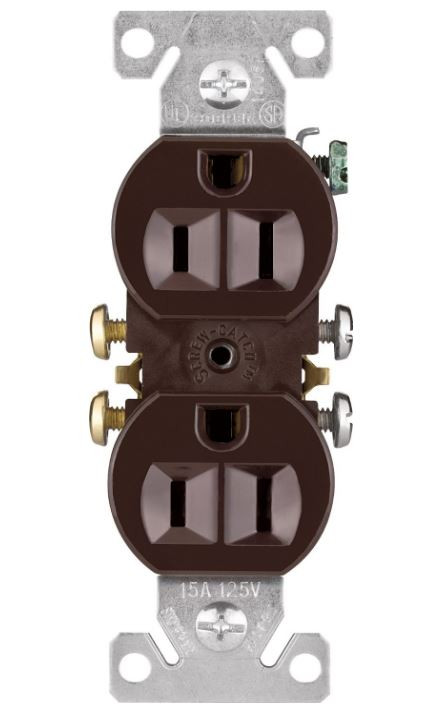 Cooper Wire - Duplex Receptacle Brown - 270B