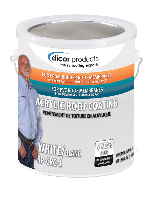 Dicor Corp - 1gal Epdm Rubber Roof Coa - RP-CRC-1