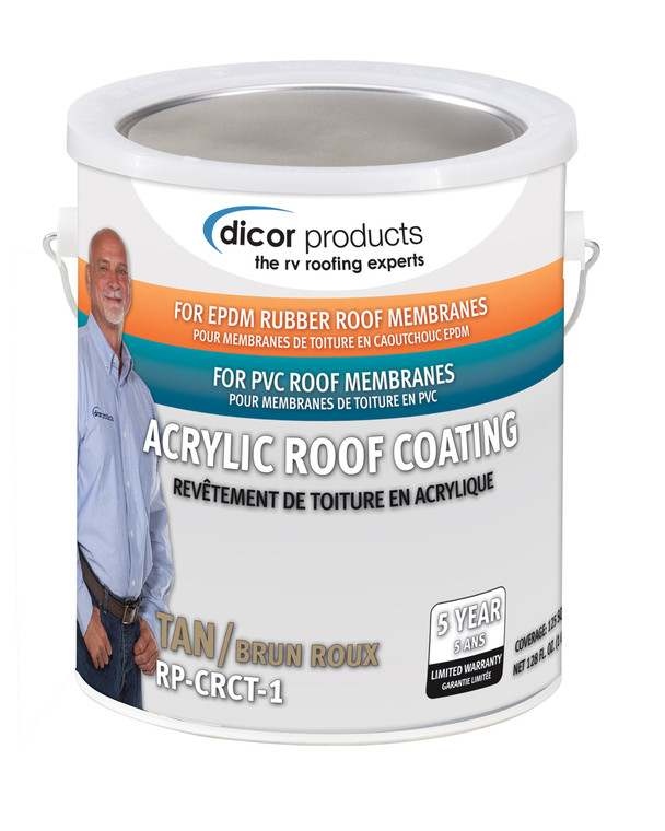Dicor Corp - Acrylic Roof Coating For Epdm Tan - RP-CRCT-1