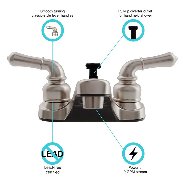Dura Faucet - Classical  Lav  W/ Div - DF-PL720C-SN