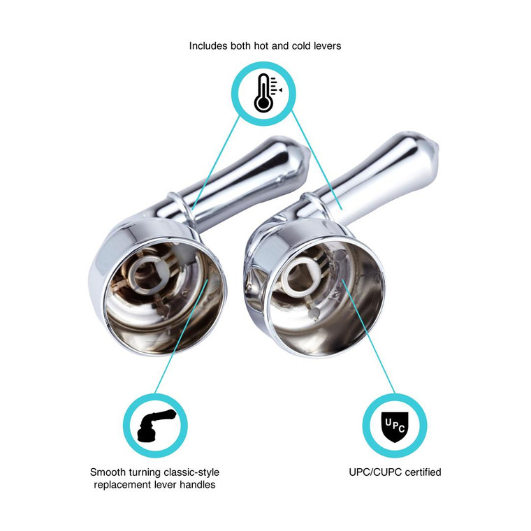 Dura Faucet - Classical Lever Handles - DF-RKC-CP