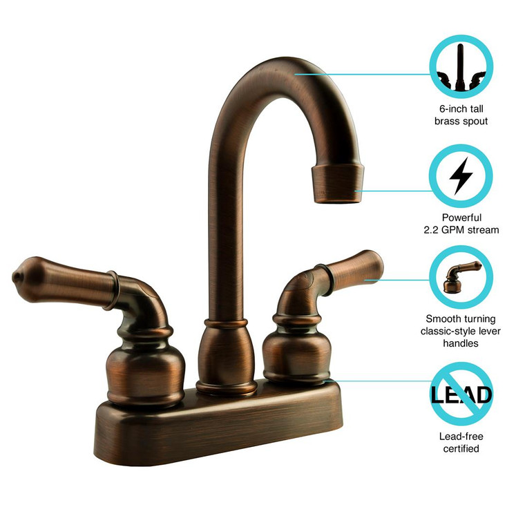 Dura Faucet - Classical Rv Bar Faucet - DF-PB150C-ORB