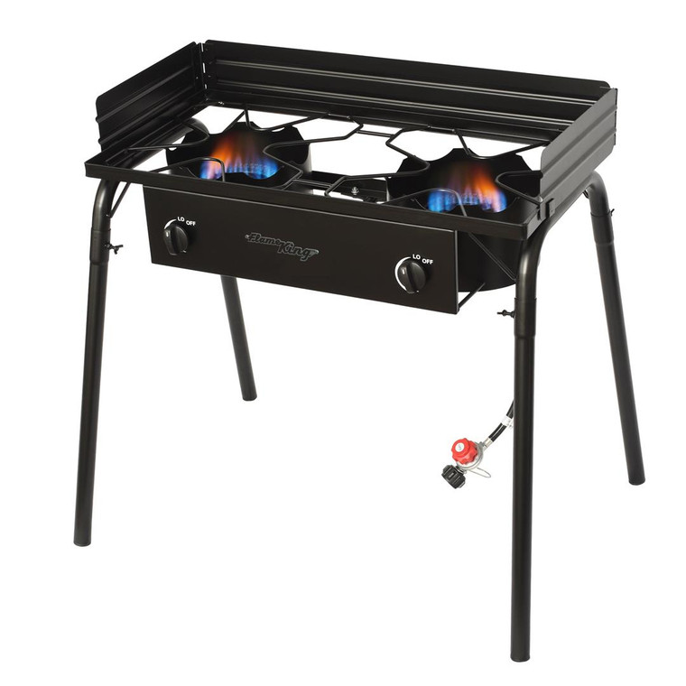 Flame King - 60k Btu Double Burner Stove - YSN-DB60K