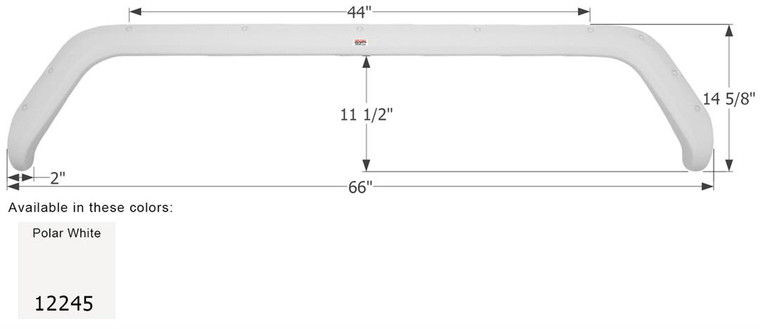 Icon - Fender Skirt Polar White - 12245