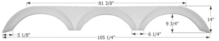 Icon - Fender Skirt Triple Fr Fs2258 Blk - 12315