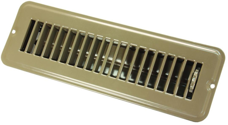 Jr Products - 2 X 10 Floor Reg.dmpr  Met Brn - 02-28915
