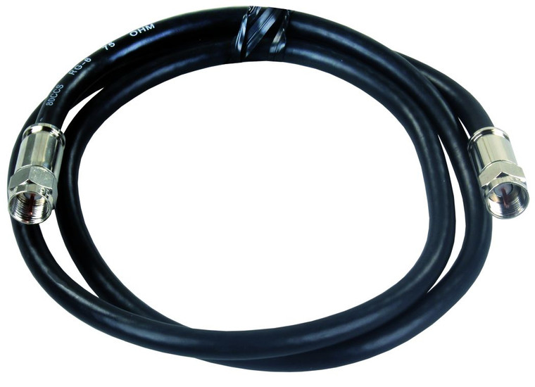Jr Products - 3' Rg6 Coax W/comprn End - 47945