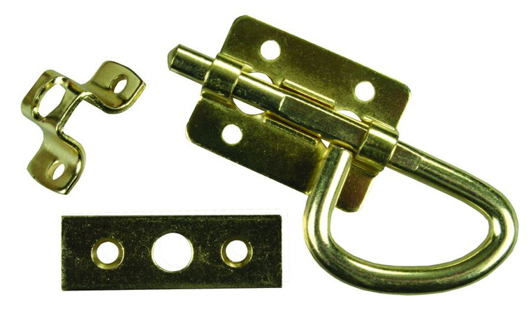 Jr Products - Universal Latch  Brass - 20645