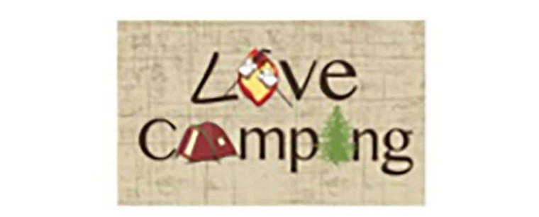 Kittrich - Crumb Rubber Mat Love Camping - STRB-14900-12