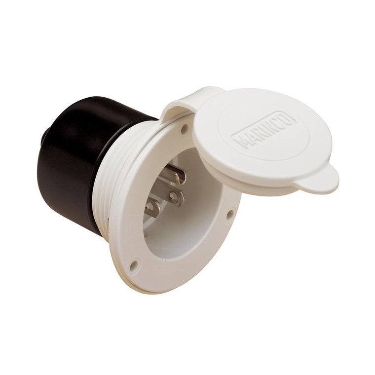 Marinco - 15a Inlet White - 150BBIW.RV