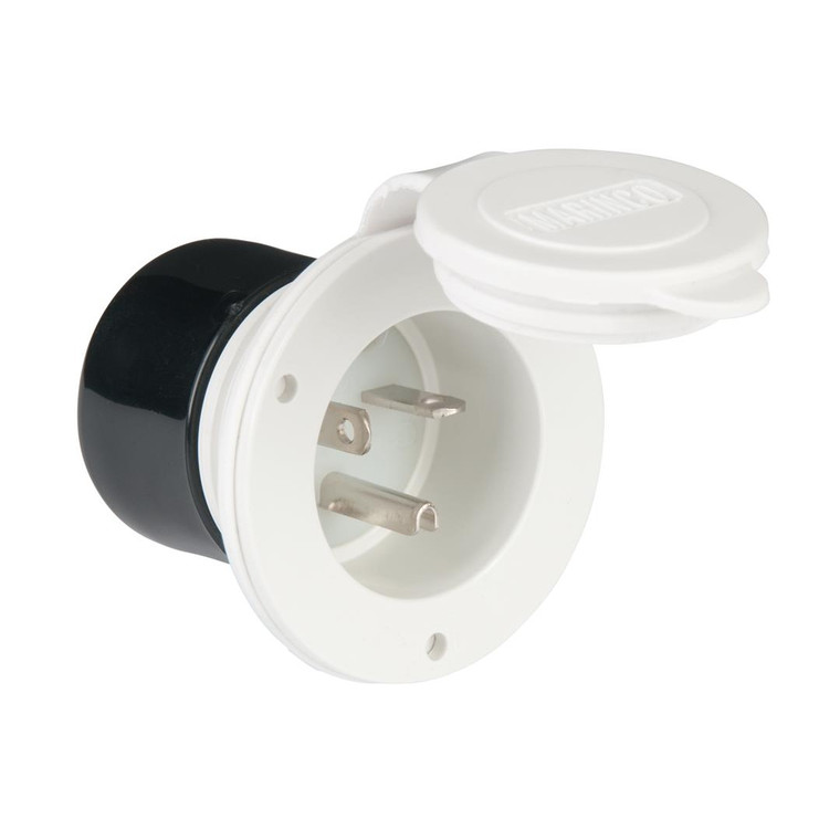 Marinco - 20a Inlet White - 200BBIW.RV