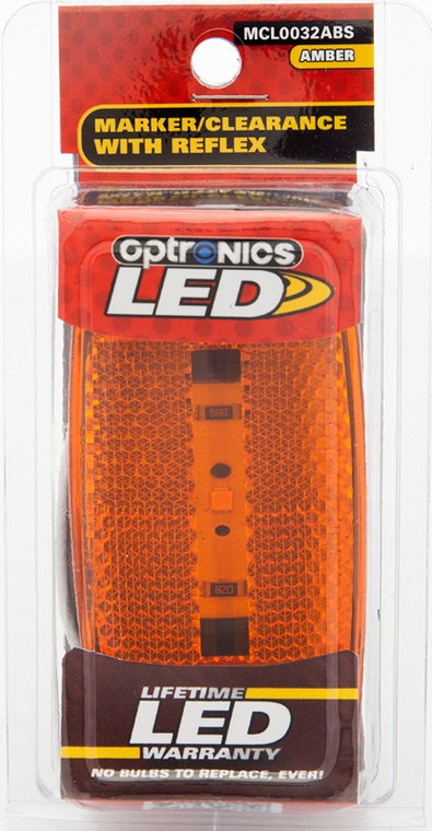 Optronics - 1led M/c Lt;ovl;blk;amb - MCL0032ABS