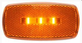 Optronics - Led Mark Light;oval;blk Bse;amb; - MCL32ABBP