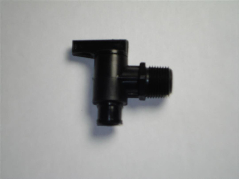 Peterson Mold - 3/8' Drain Valve Male Pipe Thread - 18-964 BLACK