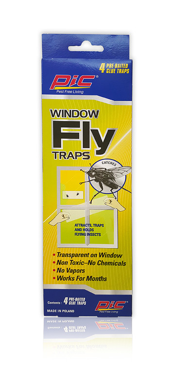 Pic Corp - 4pk Window Fly Trap - FTRPRAID