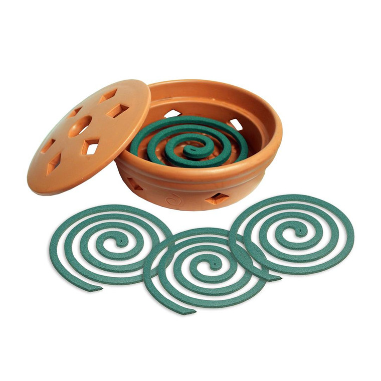 Pic Corp - Terracotta  Coil Holder W/ 4 Coils - COMBO