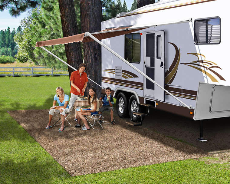 Presto Fit - Surfacemate Pat Rug 6 X 9 Brn Tan - 2-1181