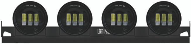 Quake Led - 22' Light Bridge With 4' 30w Pods K - QLB1011