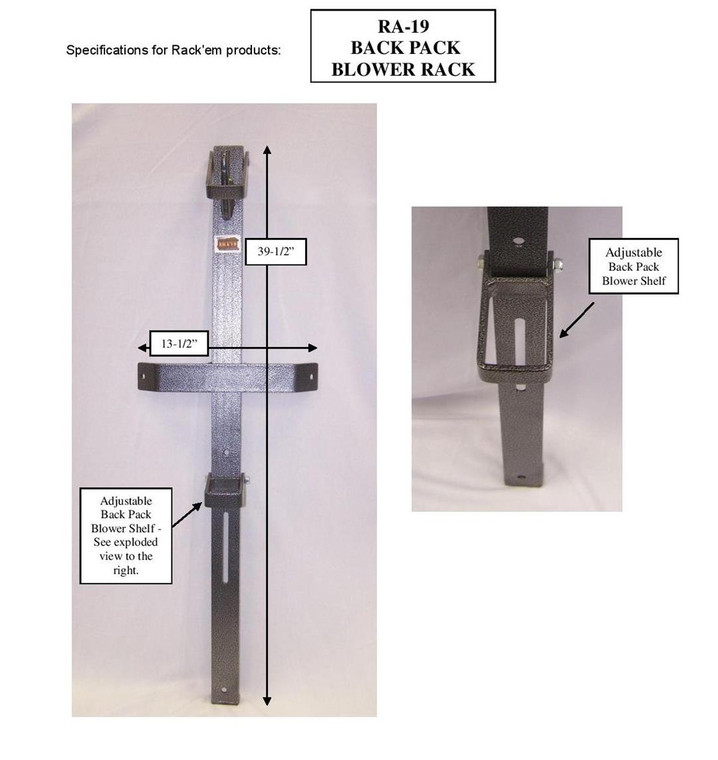 Rack'em Mfg - Back Pack Rack - RA-19