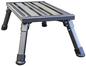 Safety Step - Jr Steel Fold Step Granite - JR-08C-G
