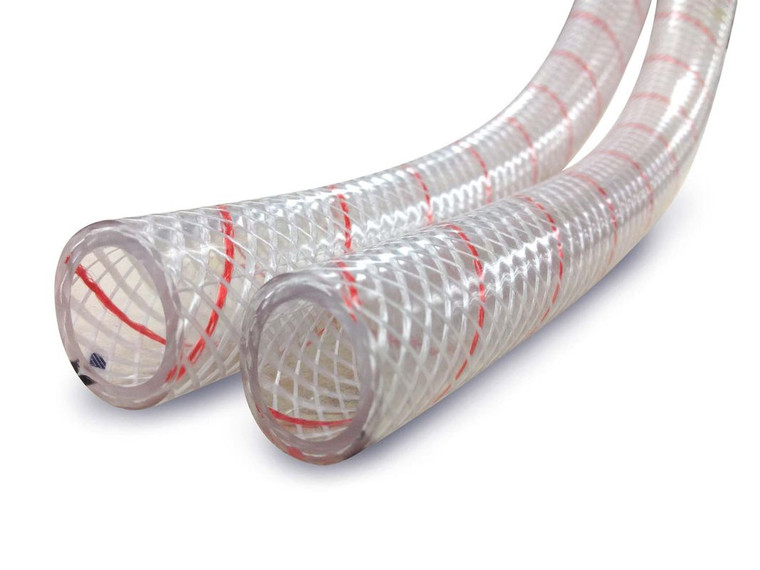 Sierramarine - 5/8' Clr Reinf Pvc W/red Tracer 50' - 16-162-0586