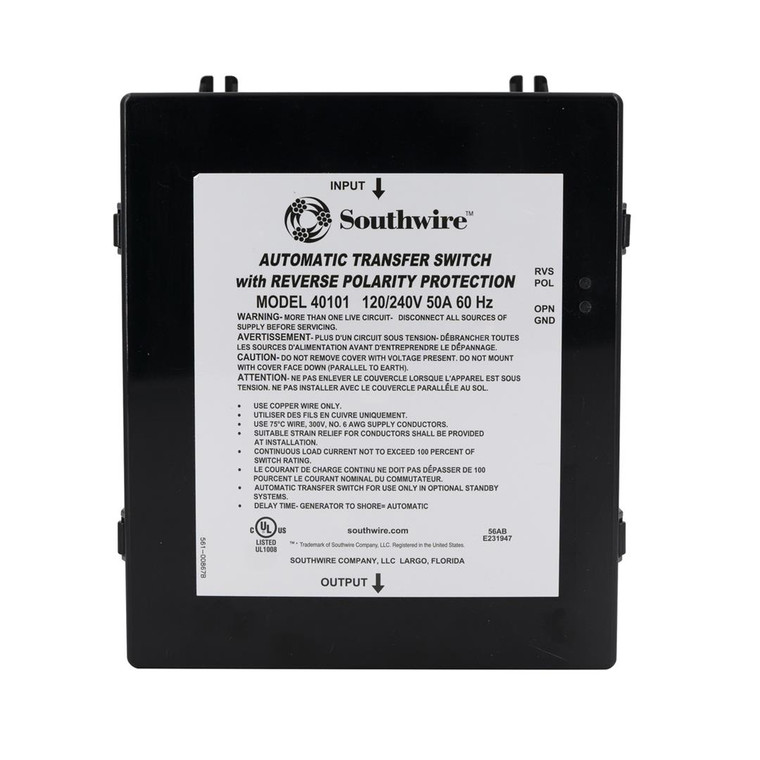 Southwire - 50a Reverse Polarity Low Cost Trans - 40101-001