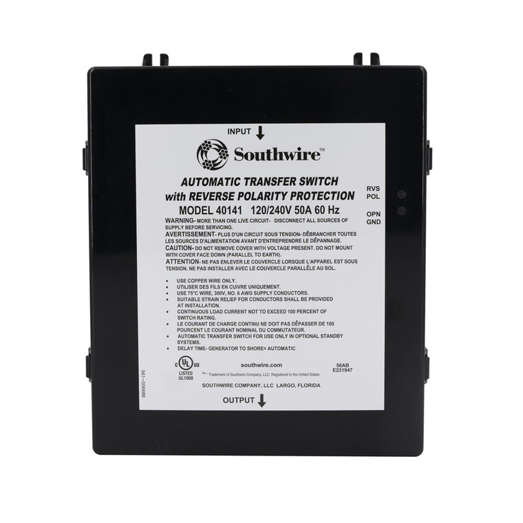 Southwire - 50a Reverse Polarity Transfer Switc - 40141-001