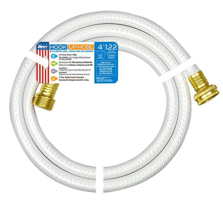 Teknor Apex - 1/2' X 4' Hook Up Hose - 7533-4