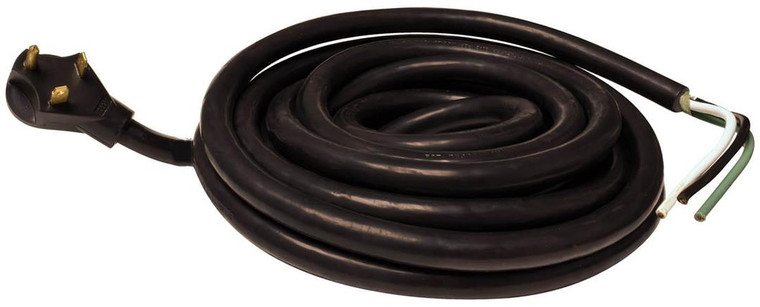 Valterra - 30a 25' Nondetach Cord  Black  Bulk - A10-3025ENDBK