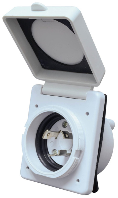 Valterra - 30a Inlet  White  Carded - A10-30INVP