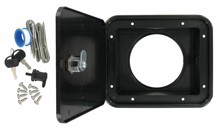 Valterra - Sewer Hose Hatch  Black - D04-0471BKVP