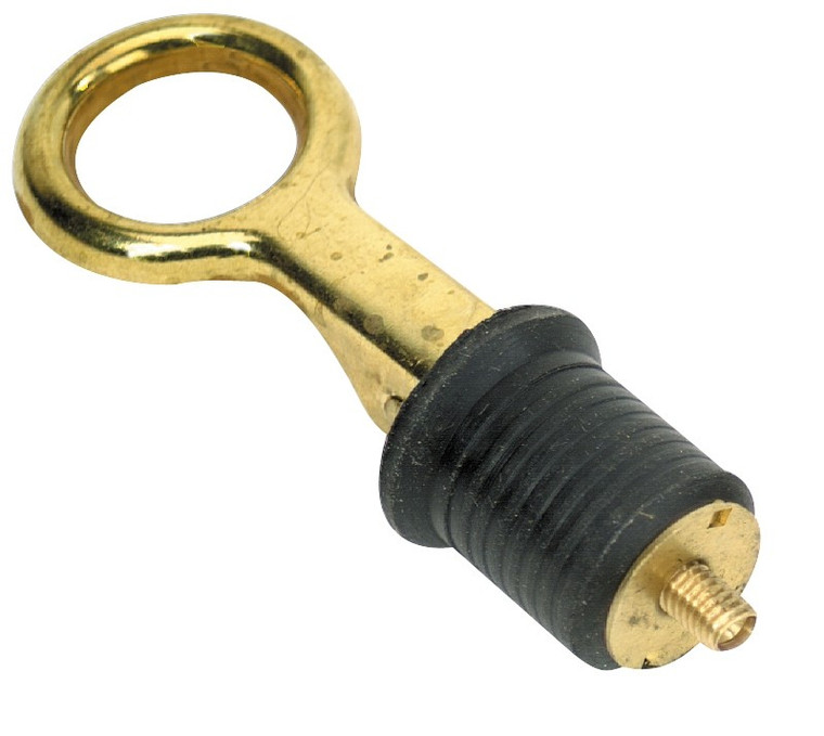 Whitecap Ind - 1' Brass Bailer Plug-40/bucket - S-0208C