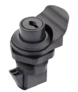 Whitecap Ind - Black Glove Box Latch (locking) Pkg - S-0232C