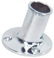 Whitecap Ind - C.p. Brass Flagpole Socket  1-1/4' - S-5003C