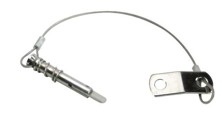 Whitecap Ind - S.s. Spring Type Pin &lanyard W/tab - S-1021C