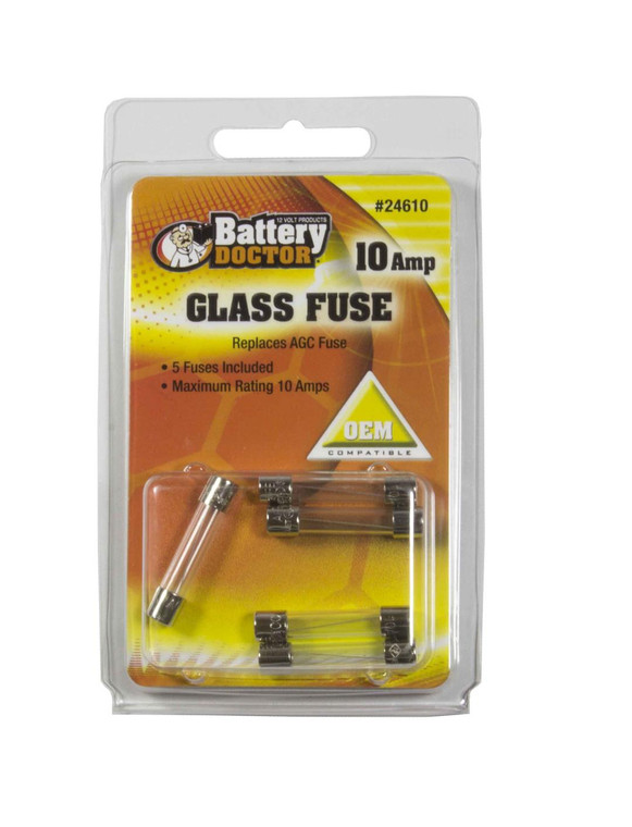Wirthco - Agc Glass Fuse-10 Amp - 24610