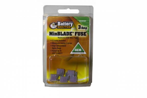 Wirthco - Min Blade Fuse-3 Amp - 24101