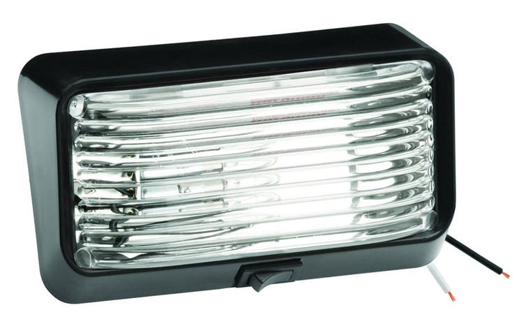 Bargman - Porch Lite Clear Blk Base - 30-78-524