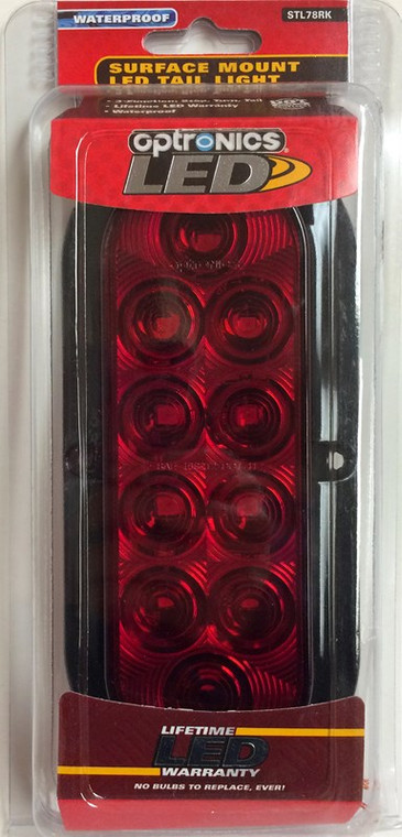 Optronics - Led Oval Tail Light Flang - STL78RK