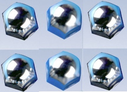 Wheelmaster - 6pk 1-1/2" Ss Lug Nut Cov - 8012