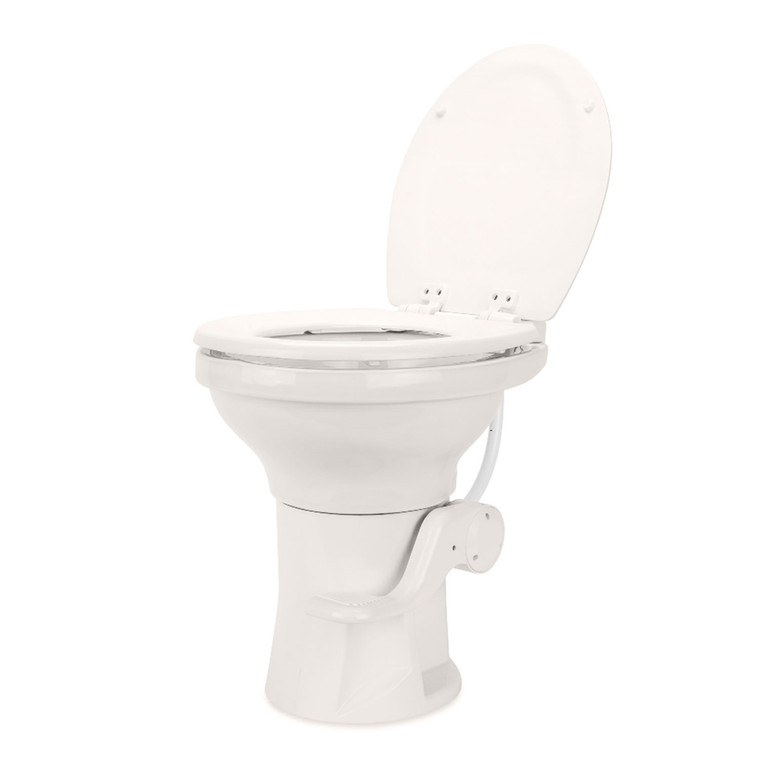 Camco 41715 Premium Ceramic Rv Toilet With Ergonomic Design - Bone - 41715