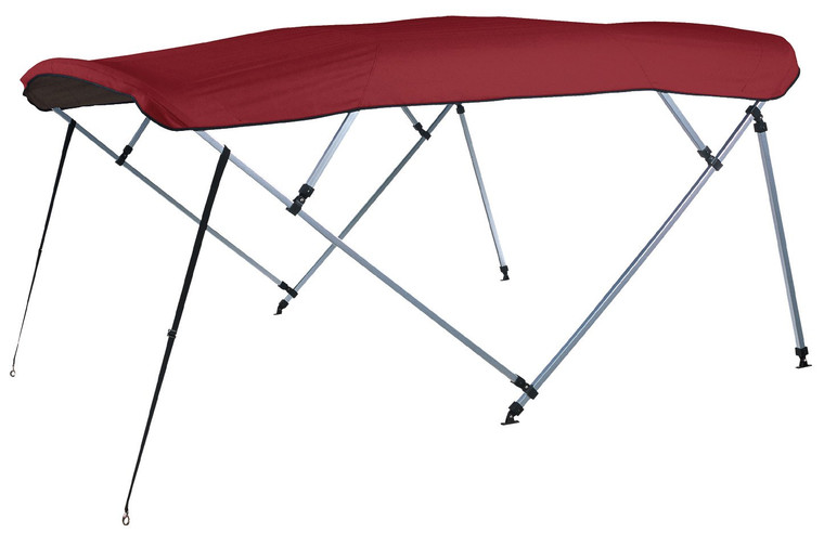 Carver S(8sq)4893ub-11 8'l 4-bow Sq Tube Pontoon Bimini Top Kit - 48"h, Fits 96"-102" W, Mist Gray - S(8SQ)4893UB-11