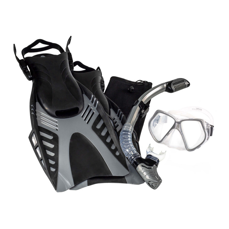 Dolfino Pro Wcx18230s4l Dyna Flex 5-piece Dive Set - Large/x-large - WCX18230S4L