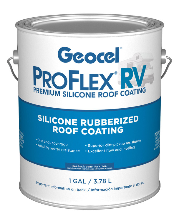 Geocel Ksrv44300-16 Pro Flex Rv Silicone Roof Coating - Gallon - KSRV44300-16