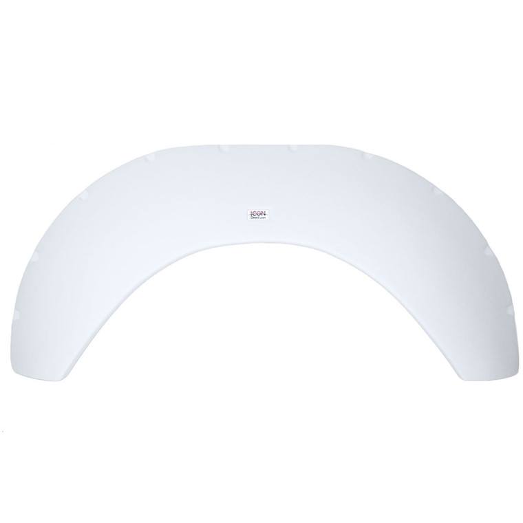 Icon 01932 Single Fender Skirt For Sunline Que Fs1932 - Polar White - 1932