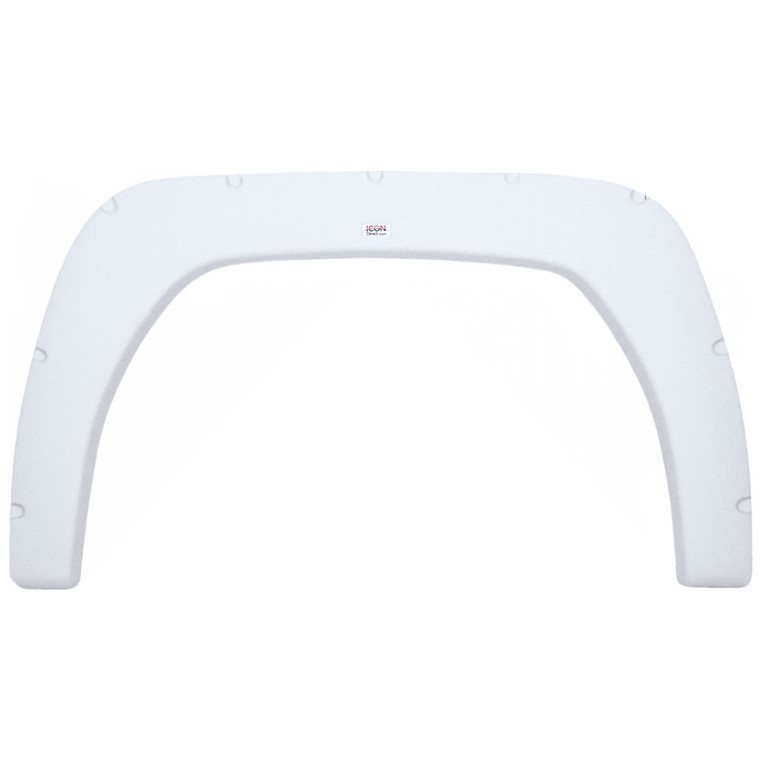Icon 12012 Single Fender Skirt For Fleetwood Fs2012 - Polar White - 12012