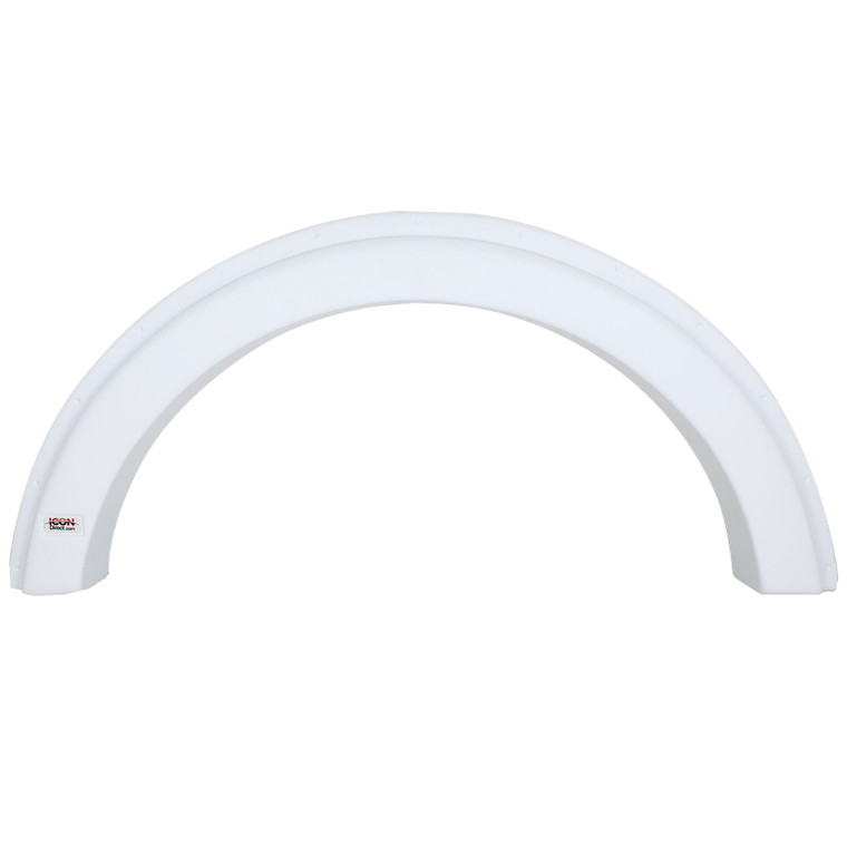 Icon 12151 Single Fender Skirt Fs1759 - Black - 12151 Icon 12151 Single Fender Skirt Fs1759 - Black - 12151